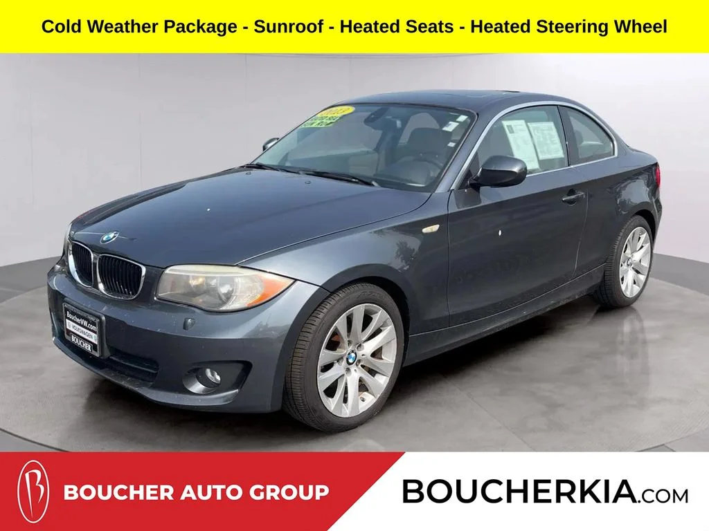 Used 2013 Mineral Gray Metallic BMW 128i image 1