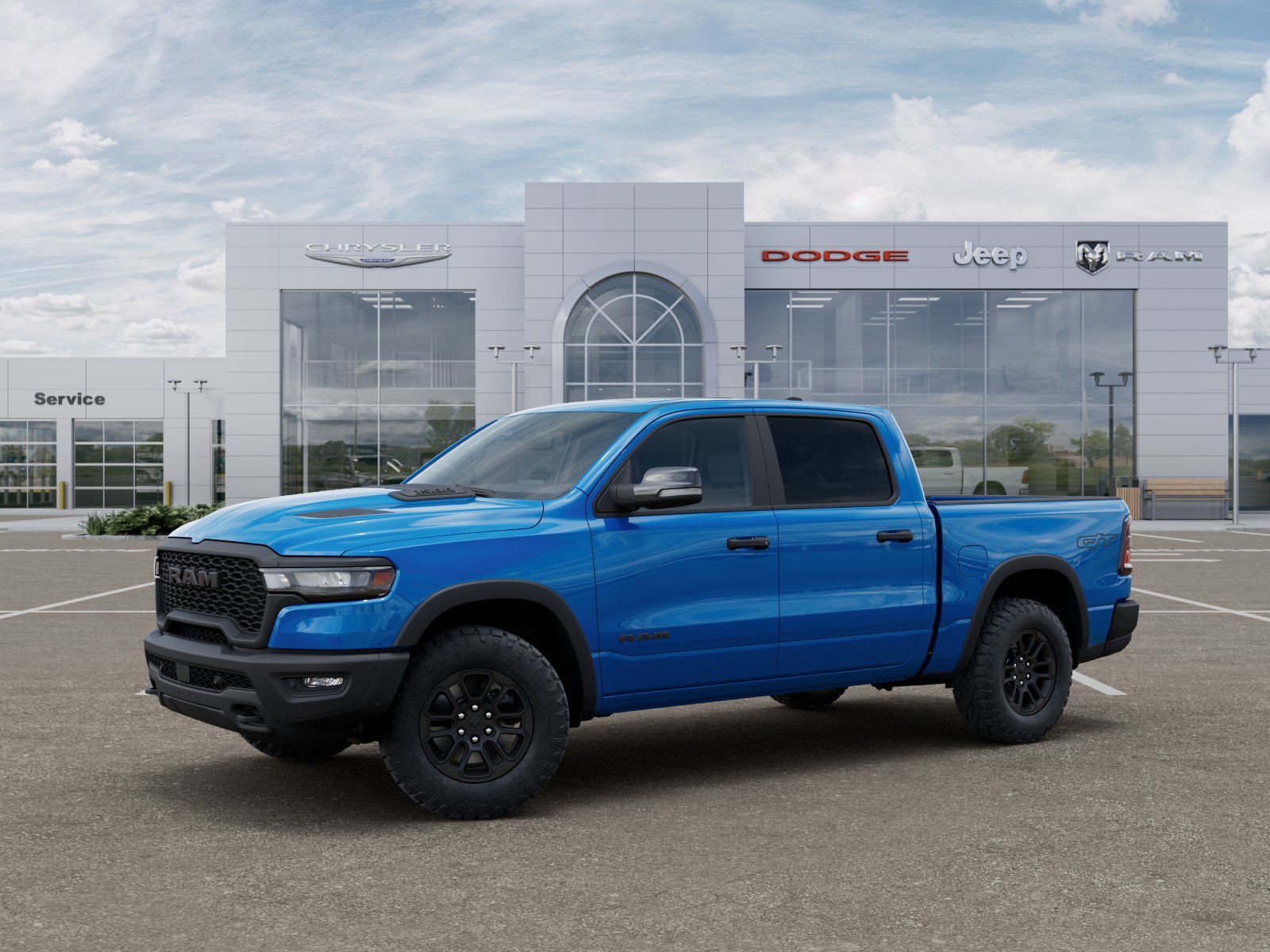 New 2026 Hydro Blue Pearl-Coat Exterior Paint RAM Rebel image 14