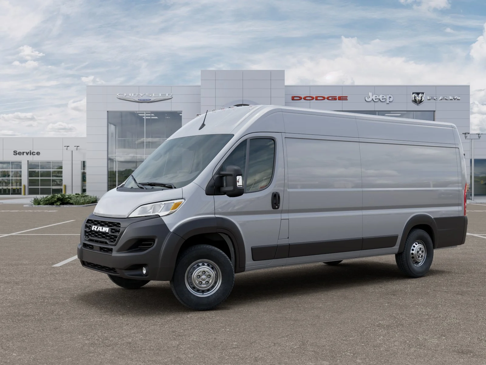 New 2026 Bright Silver Metallic Clearcoat RAM High Roof image 29