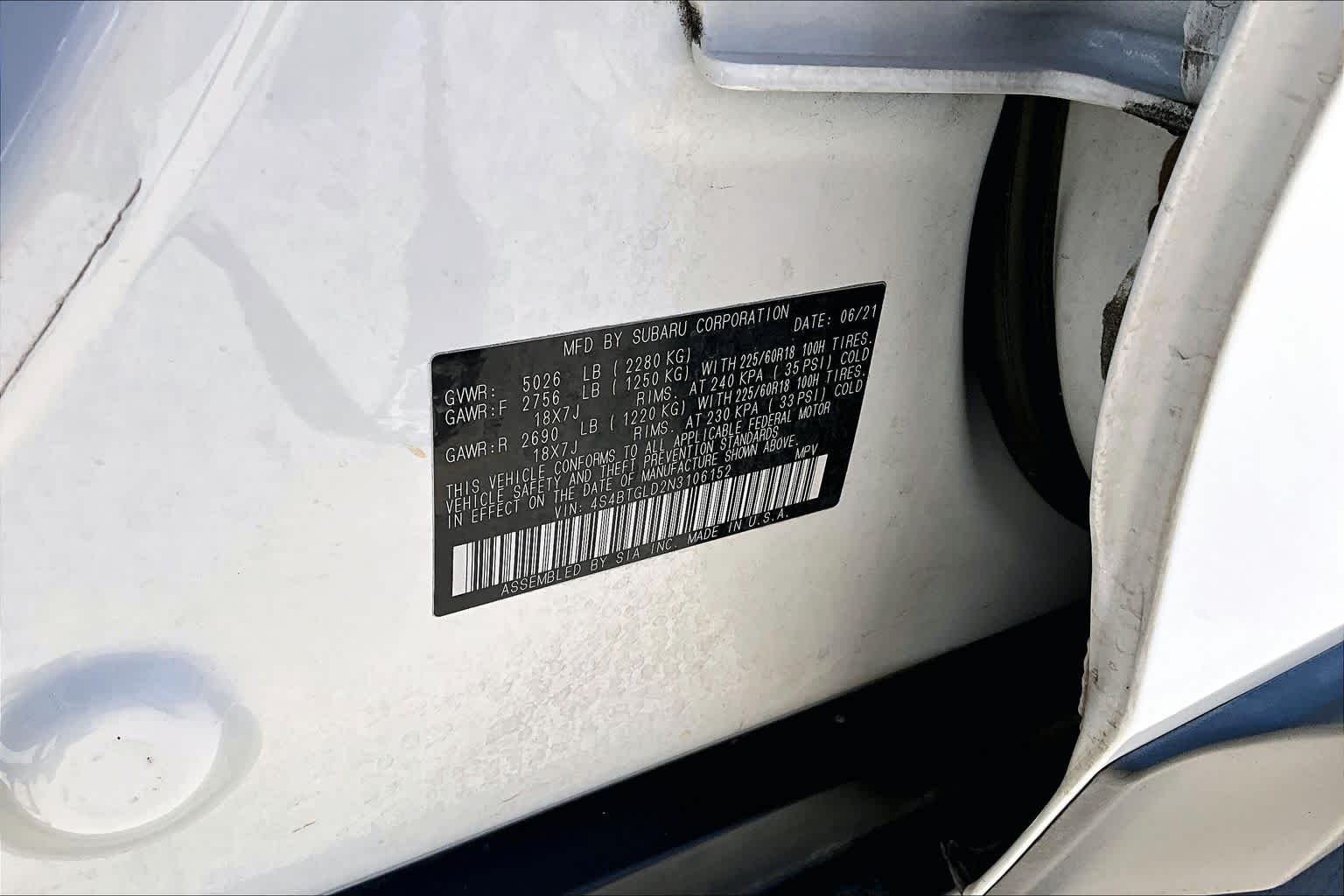 Used 2022 Crystal White Pearl Subaru Onyx Edition XT image 37