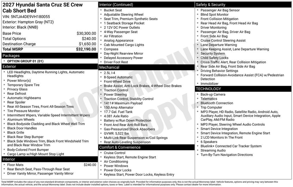 New 2027 Gray Hyundai SE FWD image 18