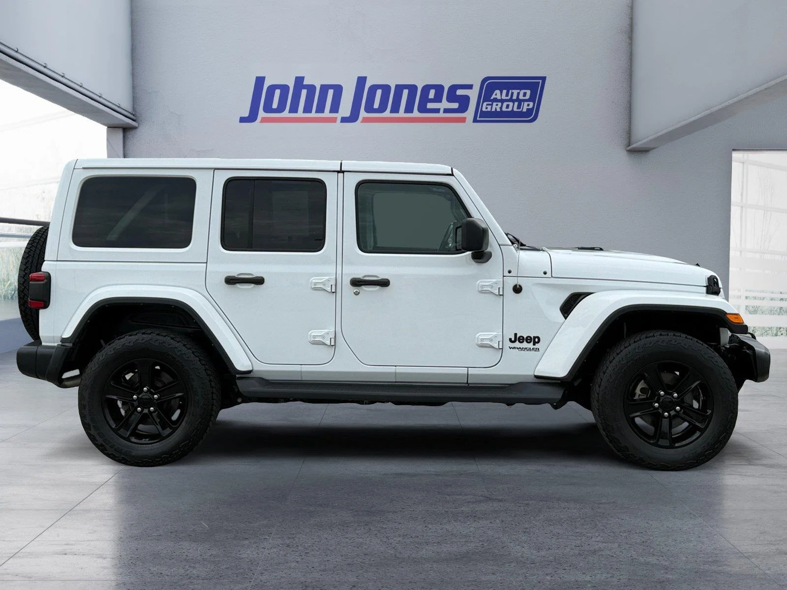 Used 2022 Bright White Clearcoat Jeep Unlimited Sahara Altitude image 7