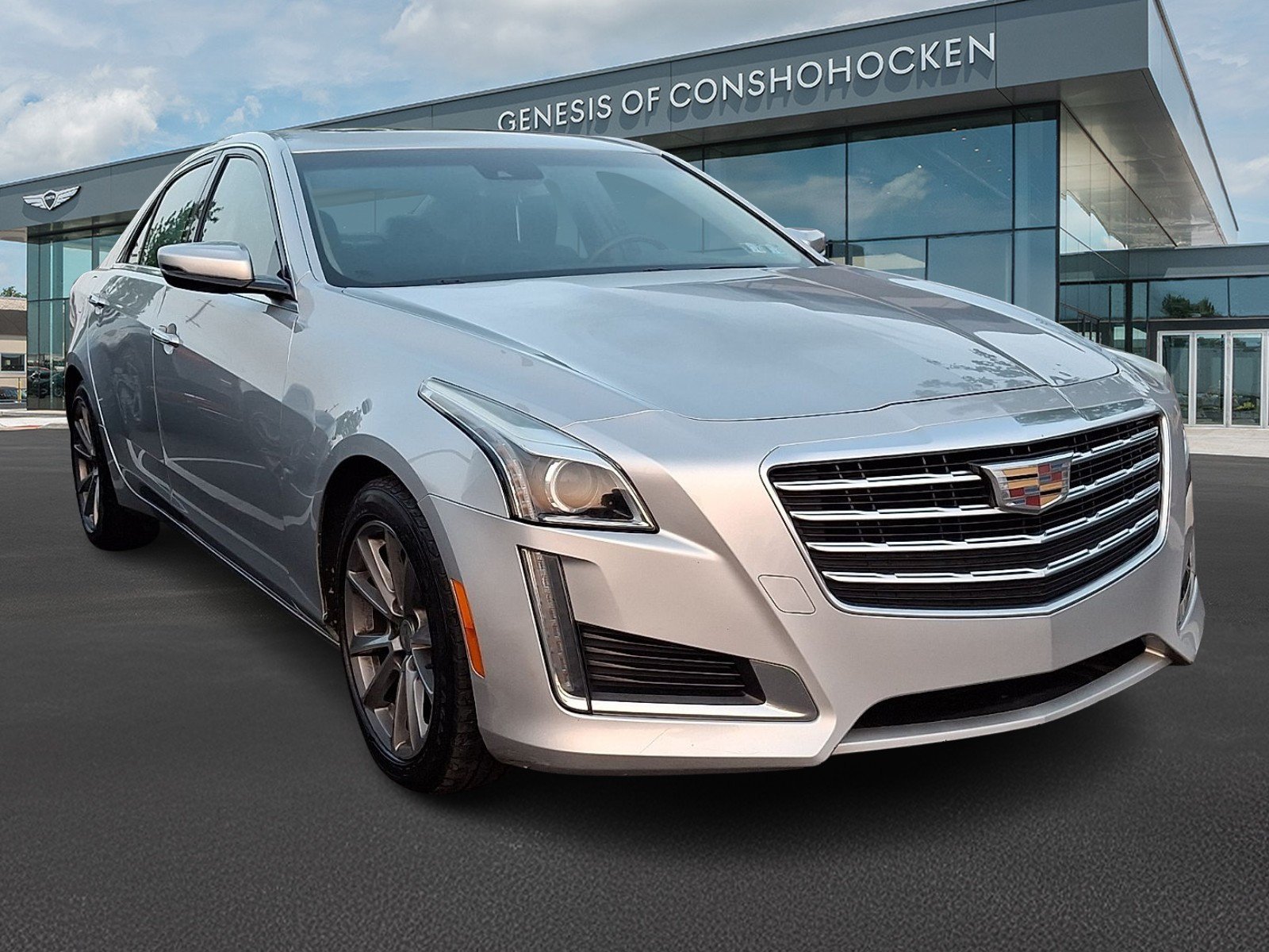 Used 2018 Radiant Silver Metallic Cadillac Luxury RWD image 2