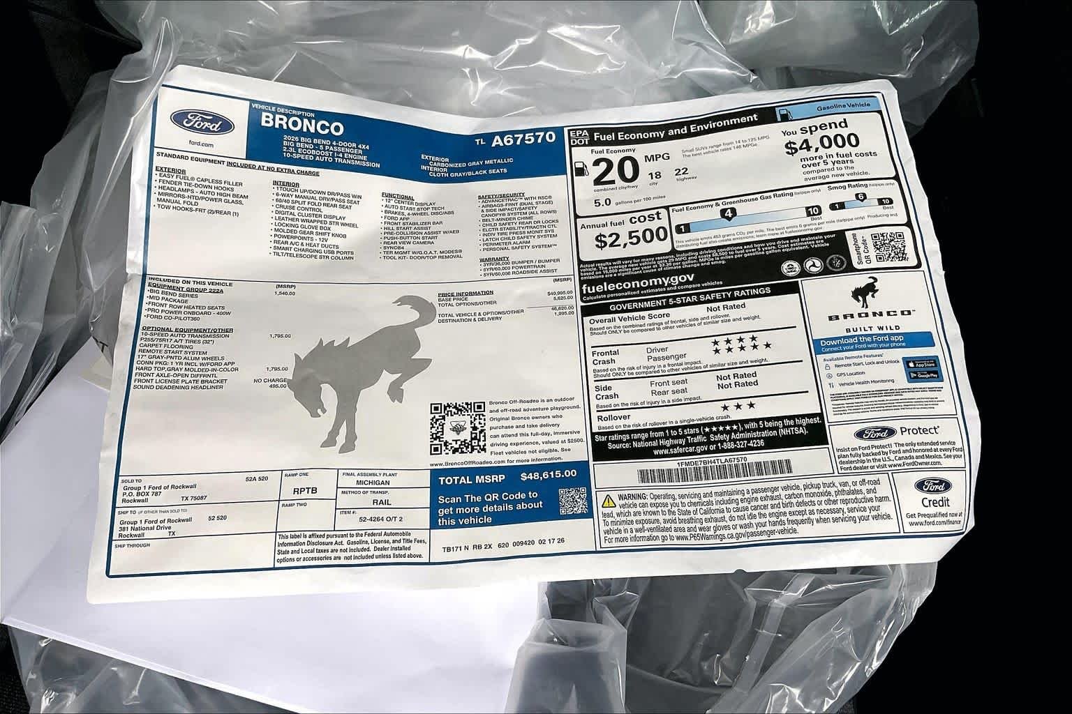 New 2026 Carbonized Gray Metallic Ford Big Bend® image 19