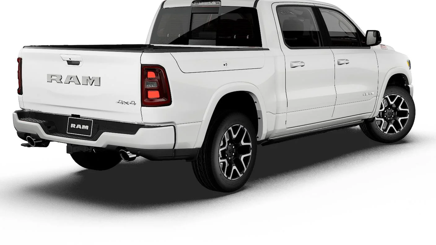 New 2027 Bright White Clear-Coat Exterior Paint RAM LARAMIE image 2