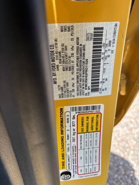 Used 2023 Yellow Ford Heritage Limited image 10