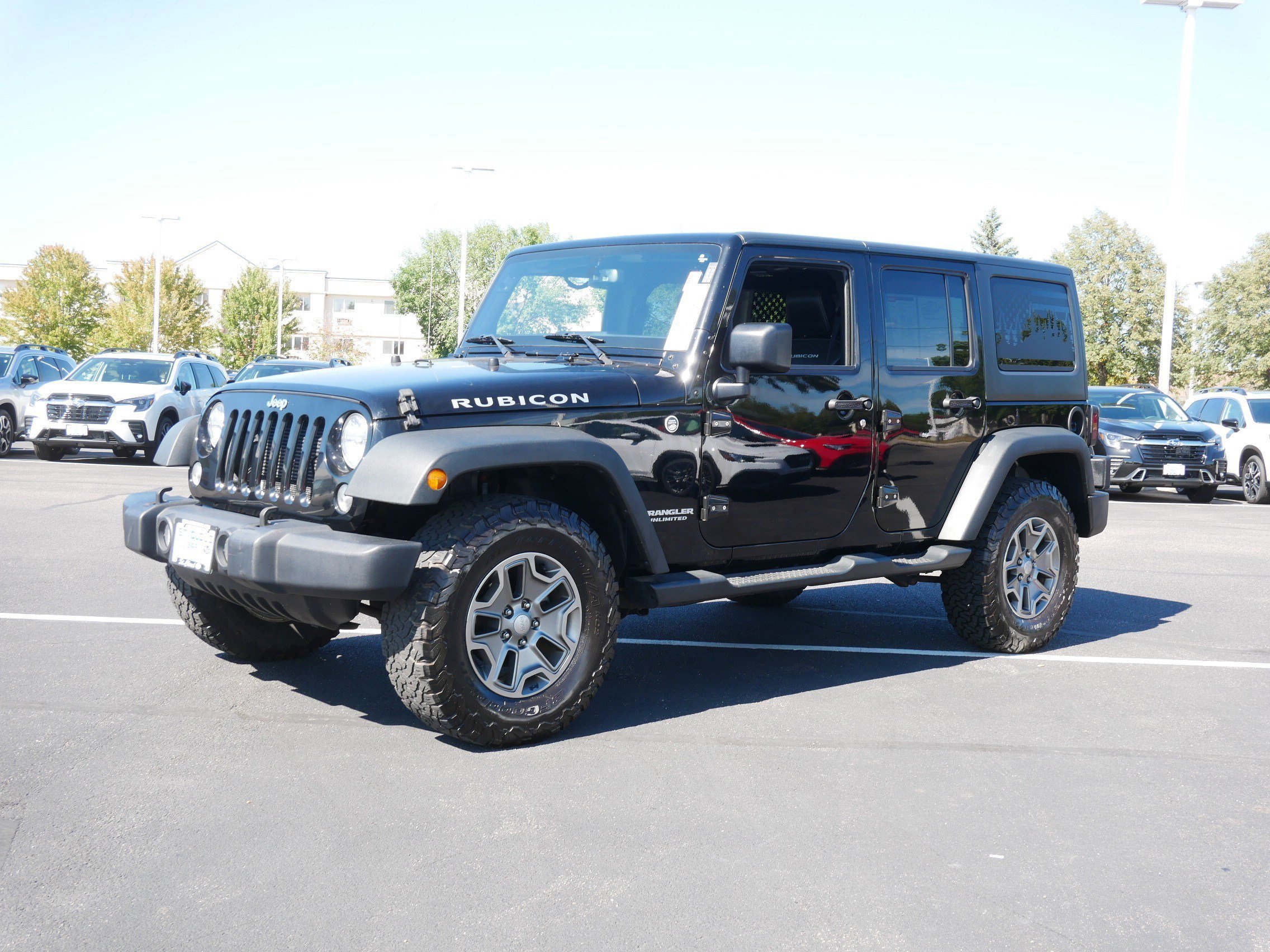 Used 2015 Black Clearcoat Jeep Rubicon image 3
