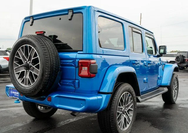 Used 2023 Blue Jeep Sahara 4xe image 6