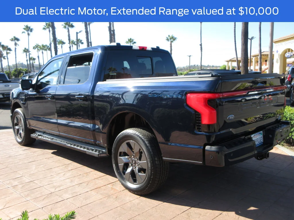 Certified Used 2023 Antimatter Blue Metallic Ford Lariat image 2