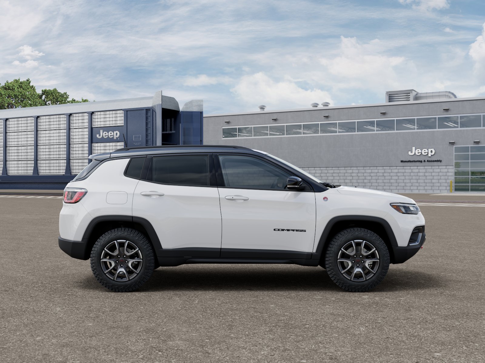 New 2026 Bright White Clear-Coat Exterior Paint Jeep Trailhawk image 12