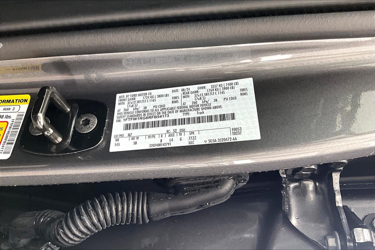 Used 2024 Carbonized Gray Metallic Ford Raptor image 34