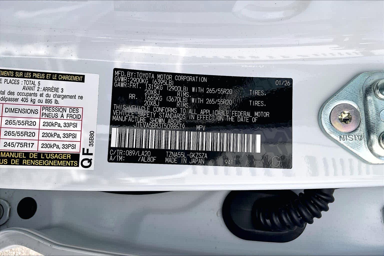 Used 2026 Wind Chill Pearl Toyota Limited image 31