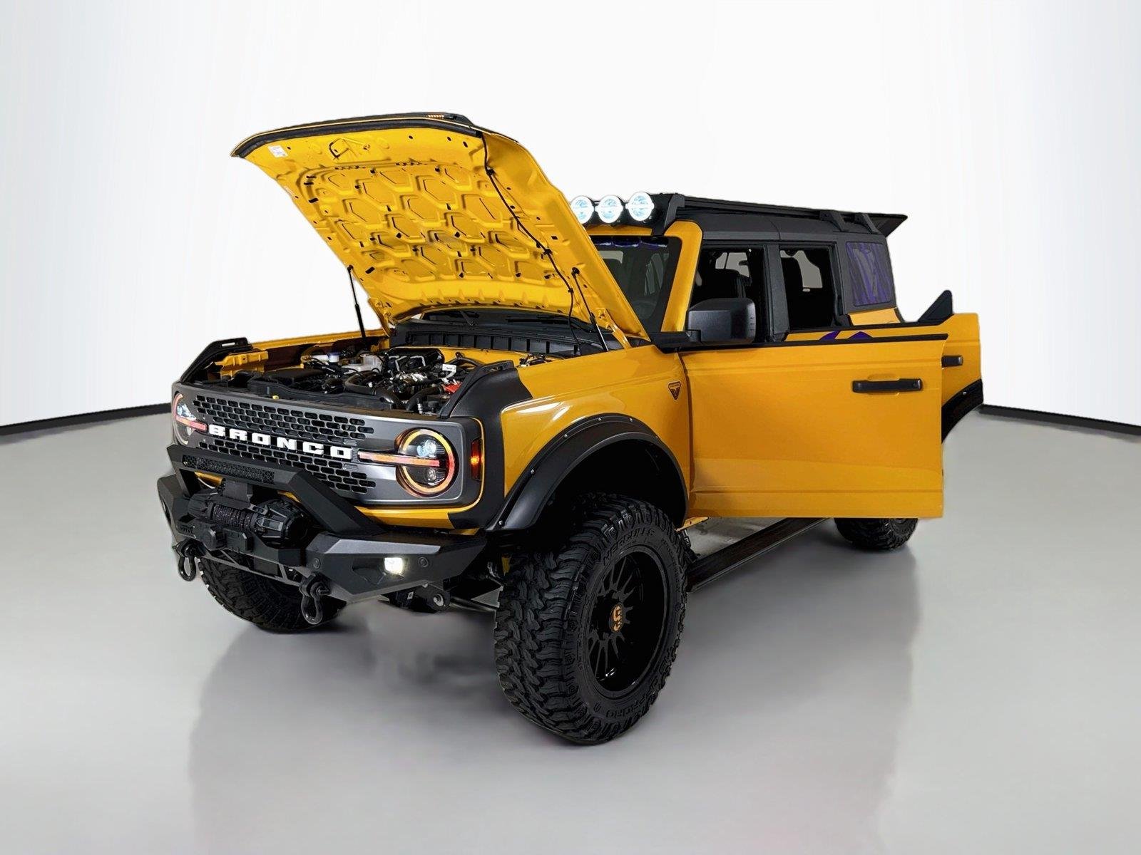 Used 2022 Cyber Orange Metallic Tricoat Ford Badlands | Custom Build for Joe Burrow Foundation image 56
