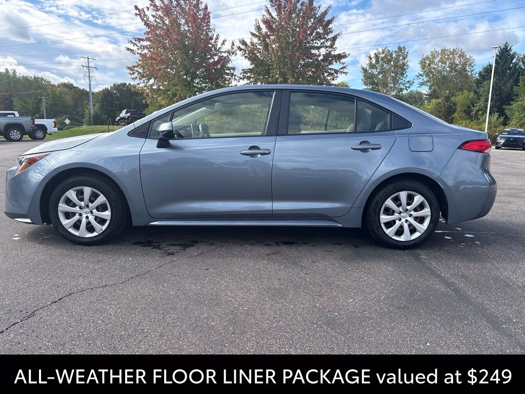 Certified Used 2020 Blue Toyota LE image 3