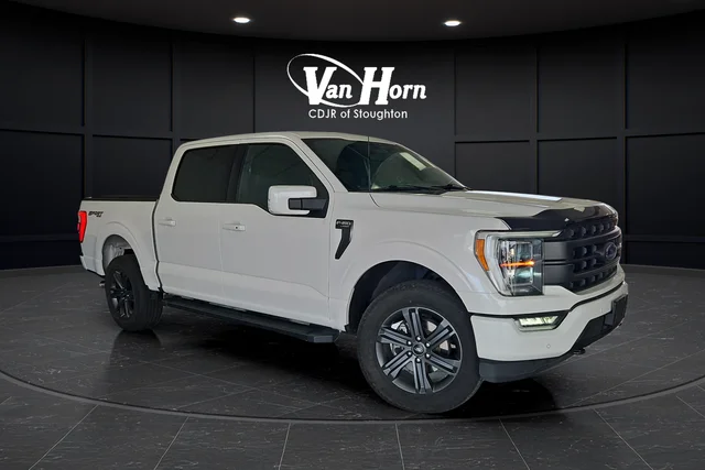 Used 2023 Star White Metallic Tri-Coat Ford Lariat image 1