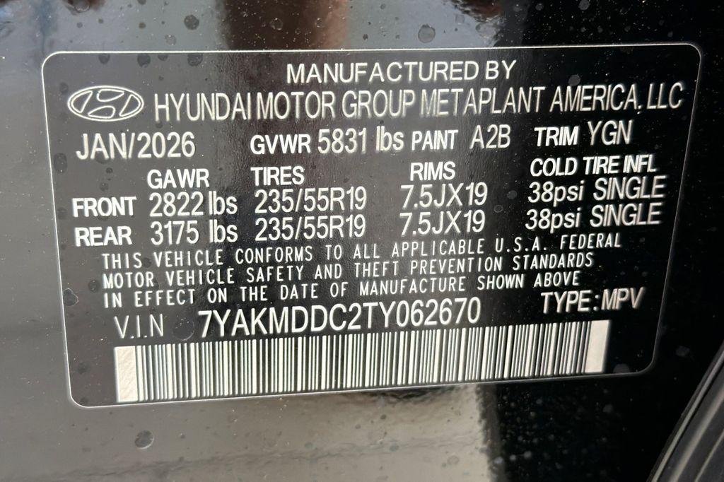 New 2026 Black Hyundai SE image 23