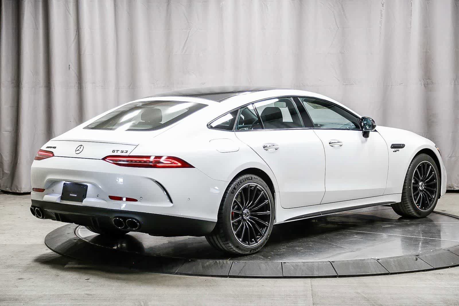 New 2026 MANUFAKTUR Moonlight White Metallic Mercedes-Benz AMG® GT 53 4-Door Coupe image 4