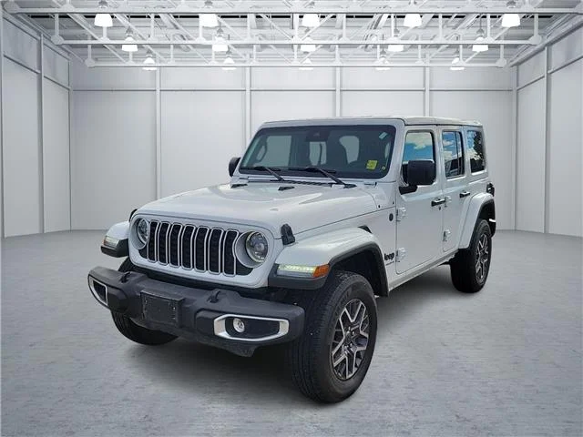 Used 2025 White Jeep Sahara 4x4 image 1