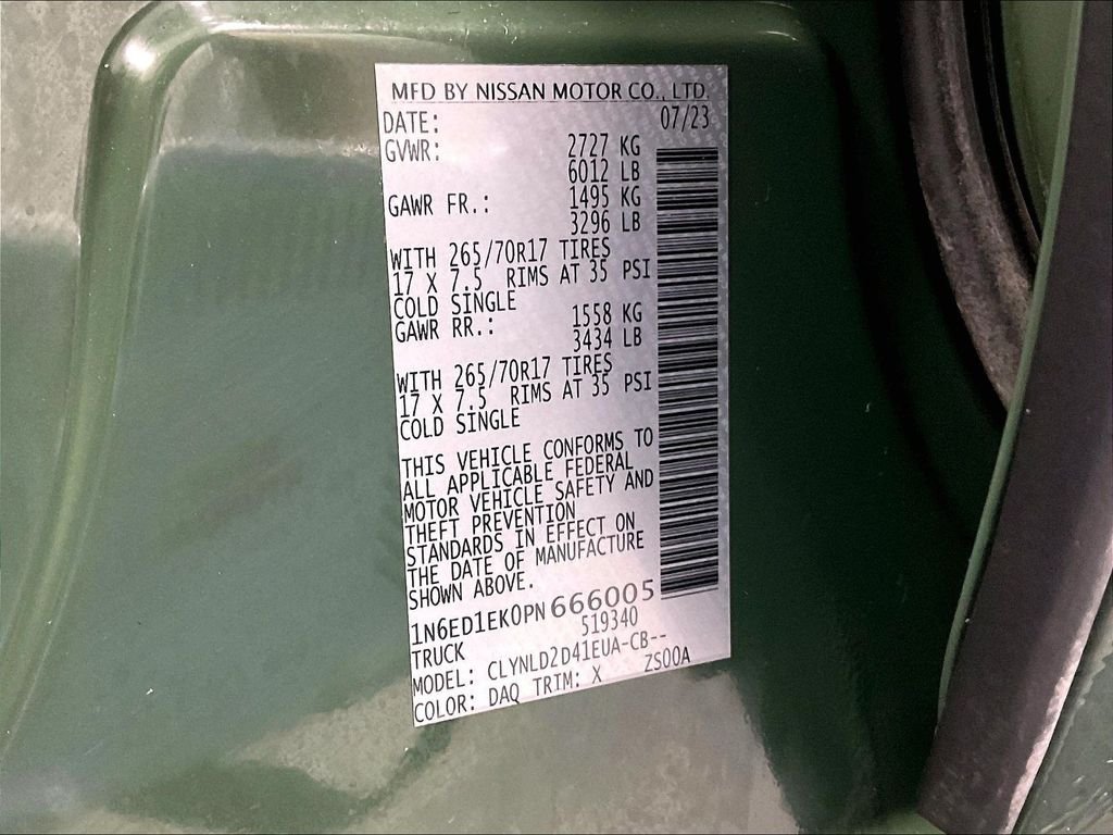 Used 2023 Green Nissan PRO-4X image 36