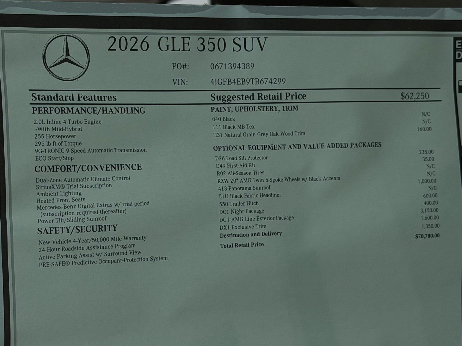 New 2026 Black Mercedes-Benz GLE 350 image 24