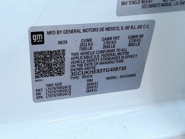 New 2026 Summit White Chevrolet ZR2 image 13