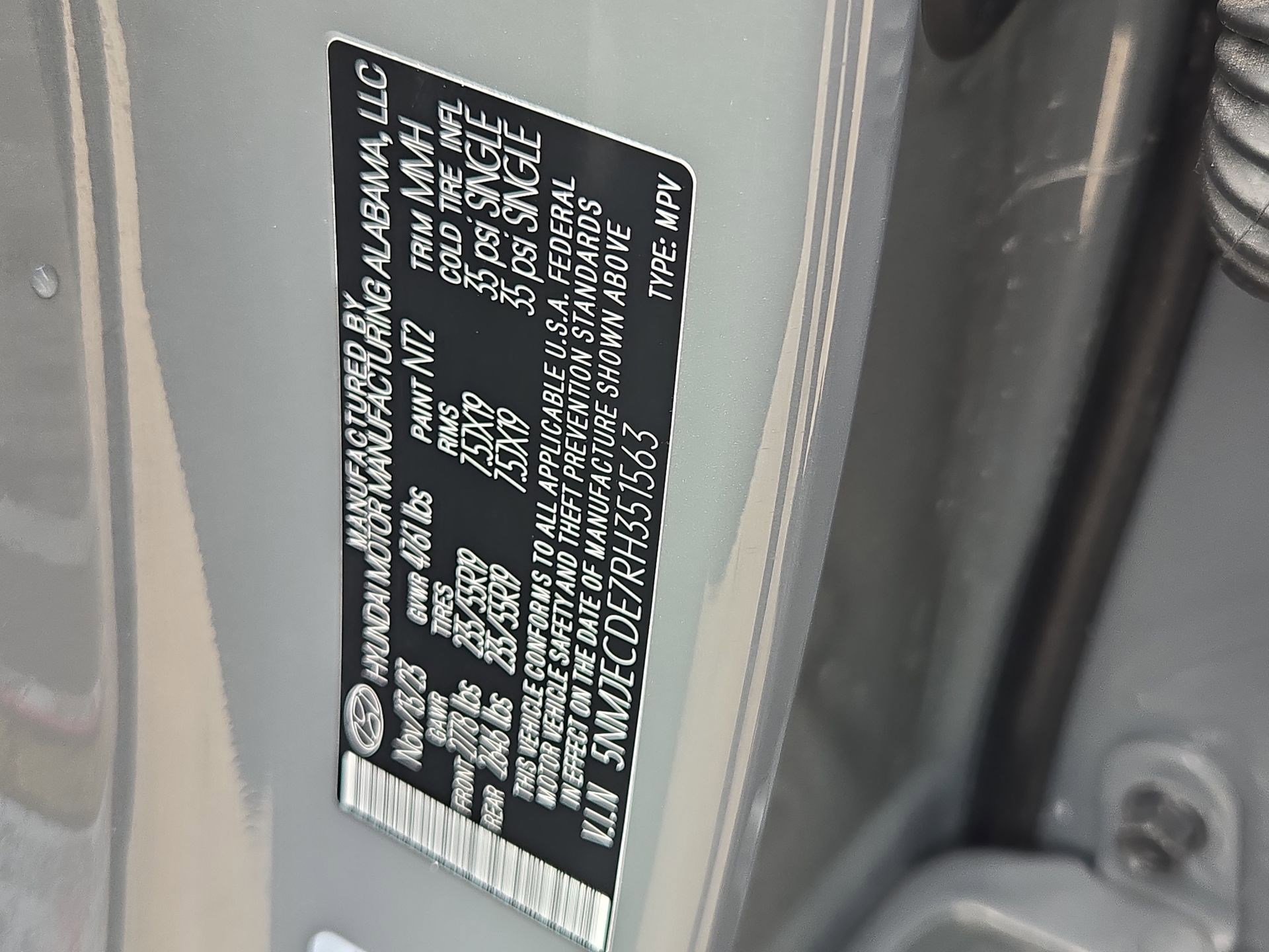 Used 2024 Hampton Gray Hyundai Limited image 35