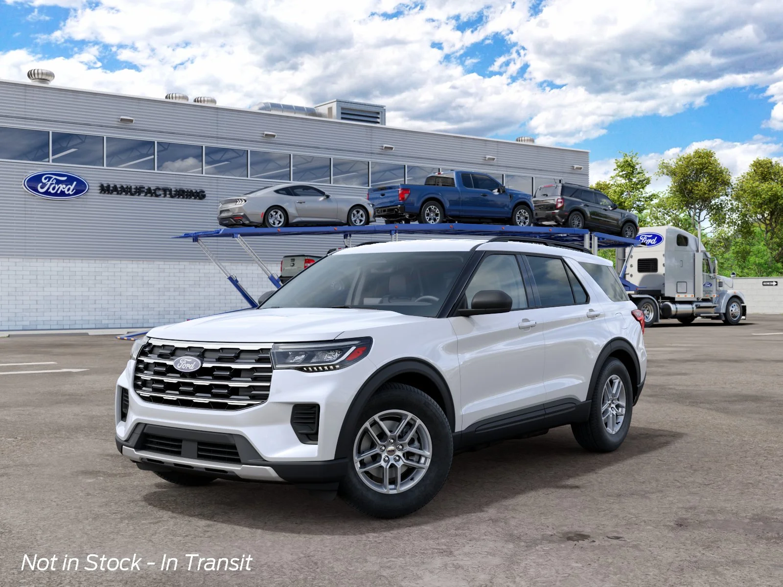 New 2027 Star White Metallic Tri-Coat Ford Active image 2