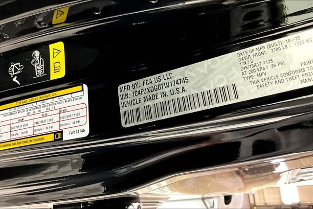 New 2026 Black Clear-Coat Exterior Paint Jeep Sport S image 9