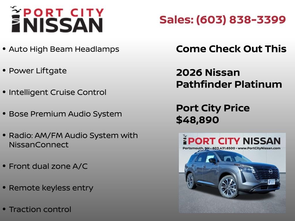 New 2026 Gun Metallic Nissan Platinum image 12