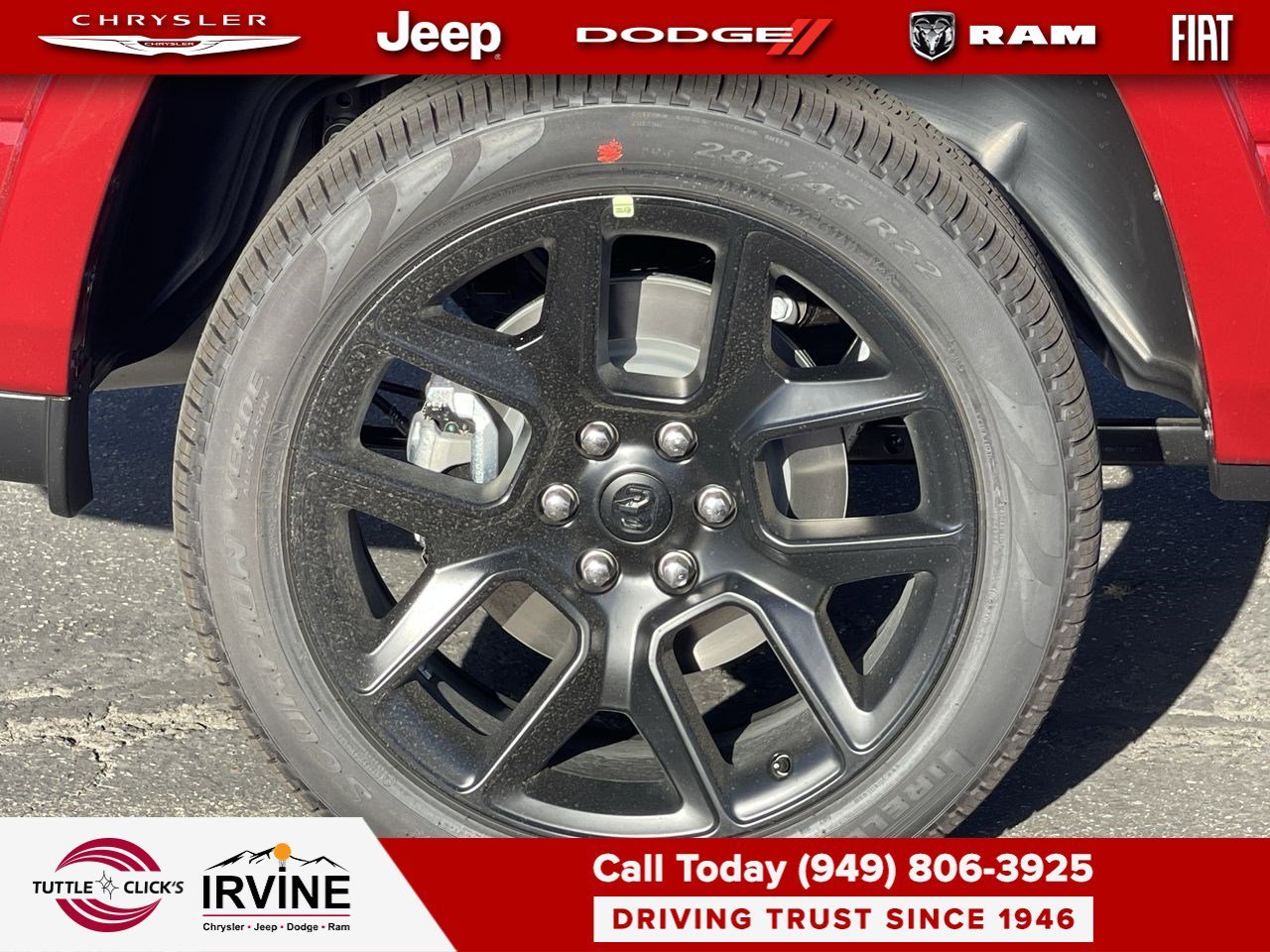 New 2026 Molten Red Pearl-Coat Exterior Paint RAM Laramie image 11