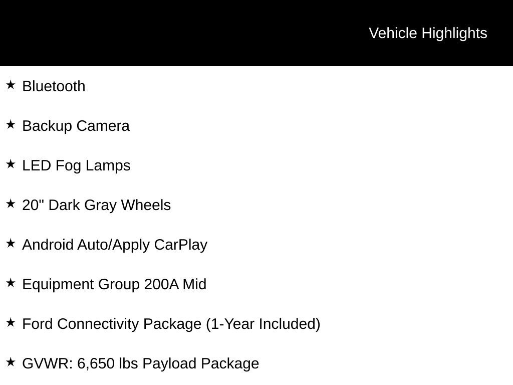 New 2026 Black Ford STX image 3
