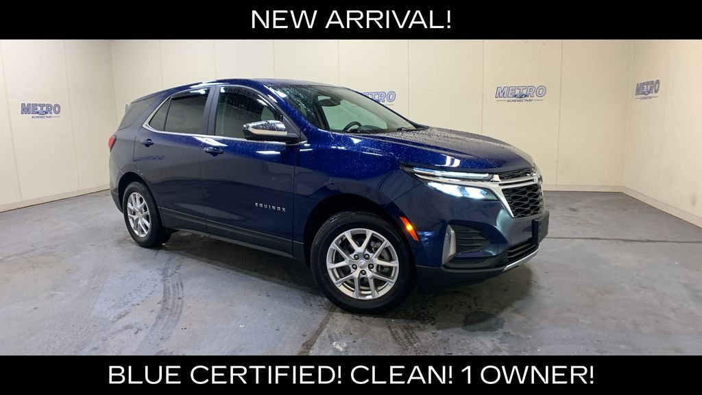 Certified Used 2022 Blue Chevrolet LT image 1