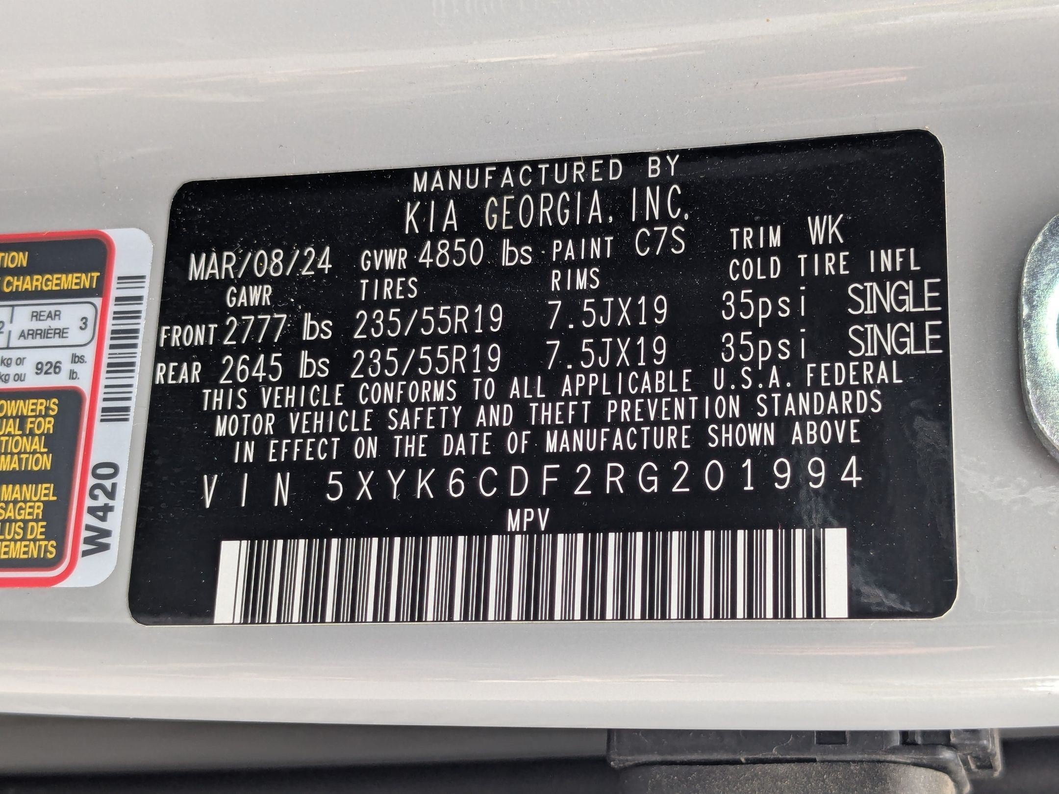 Used 2024 Wolf Gray Kia X-Line image 33
