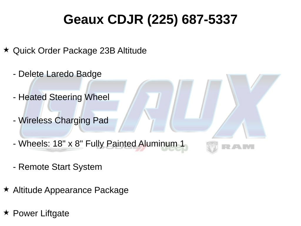 Used 2025 White Jeep Altitude image 13