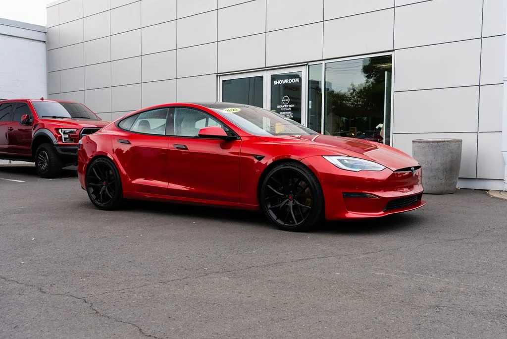 Used 2022 Red Tesla Base image 25