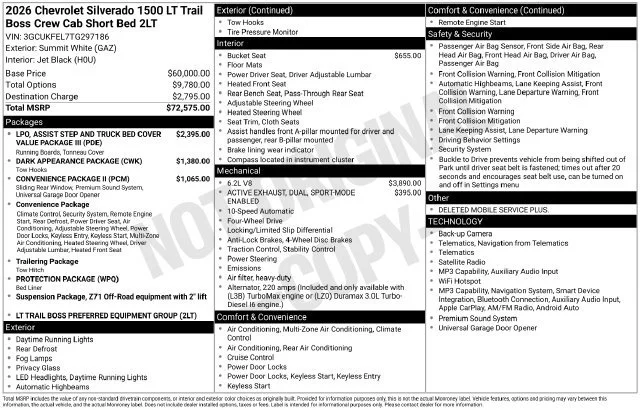 2026 Chevrolet Silverado 1500 LT Trail Boss - Photo 6