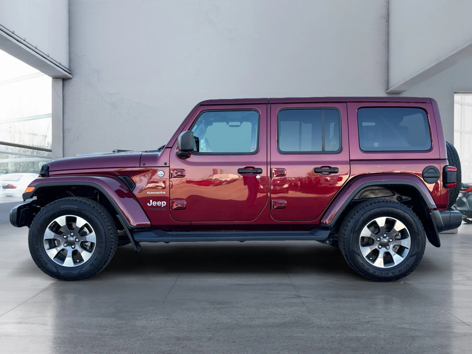 Certified Used 2021 Snazzberry Pearl Jeep Unlimited Sahara image 2