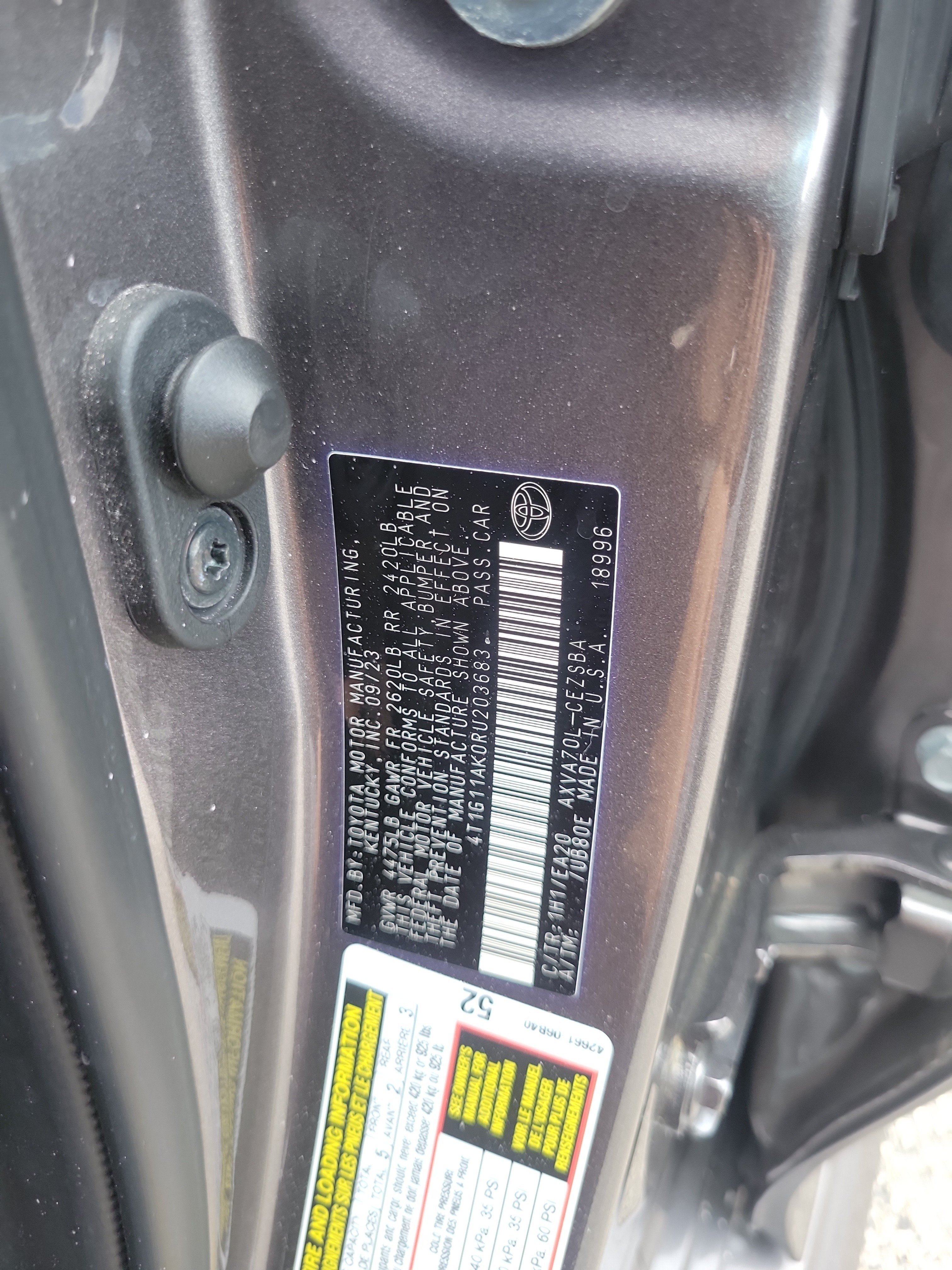 Used 2024 Predawn Gray Mica Toyota SE image 28