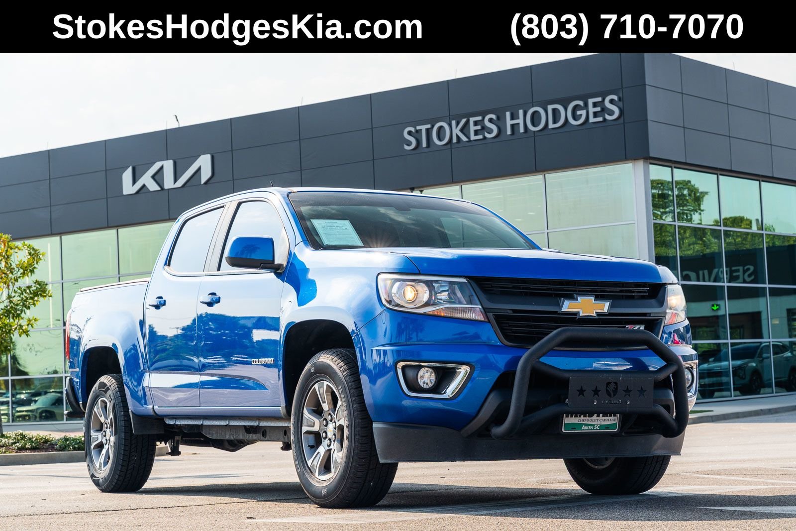 Used 2018 Blue Chevrolet Z71 image 1