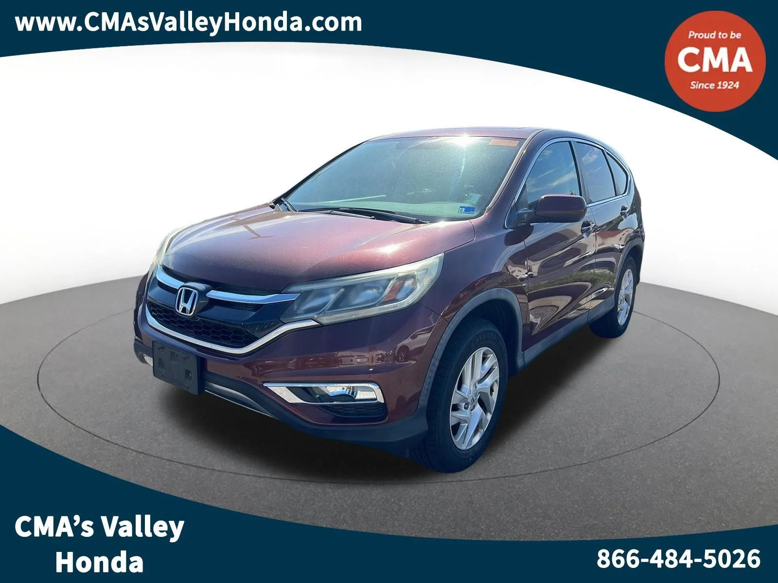 Used 2016 Copper Sunset Pearl Honda EX image 1