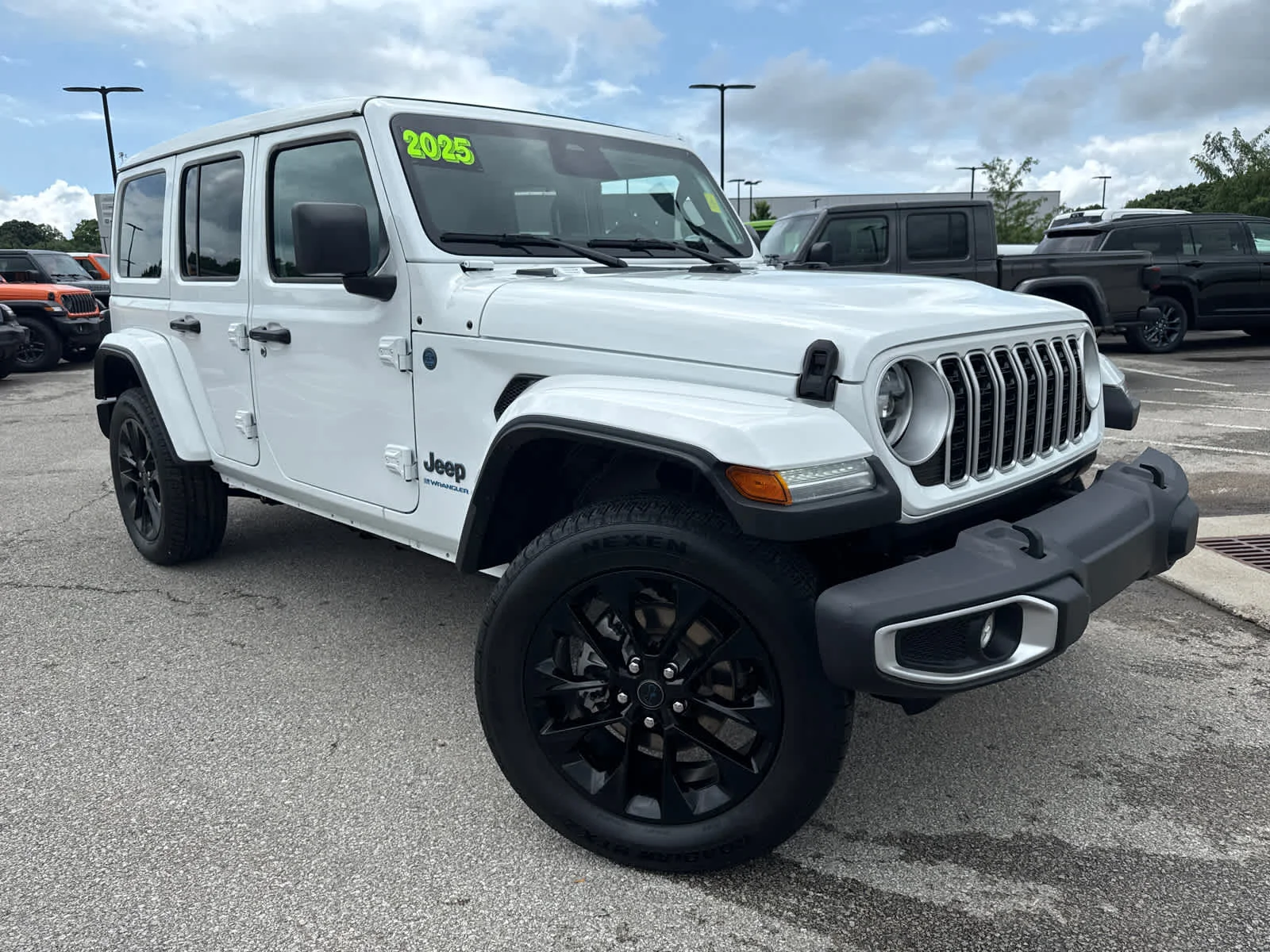 Used 2025 Jeep Wrangler 4xe Sahara 4XE with VIN 1C4RJXP64SW600690 for sale in Kansas City