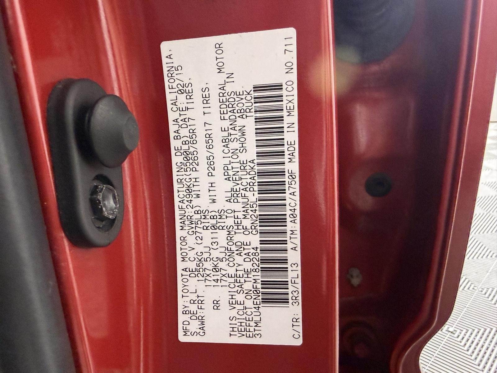 Used 2015 Barcelona Red Metallic Toyota TRD Pro image 25