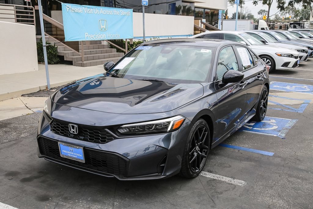 Certified Used 2025 Meteorite Gray Metallic Honda 4D SPORT image 30