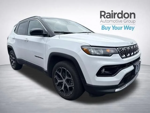 Used 2024 Bright White Clearcoat Jeep Limited image 1