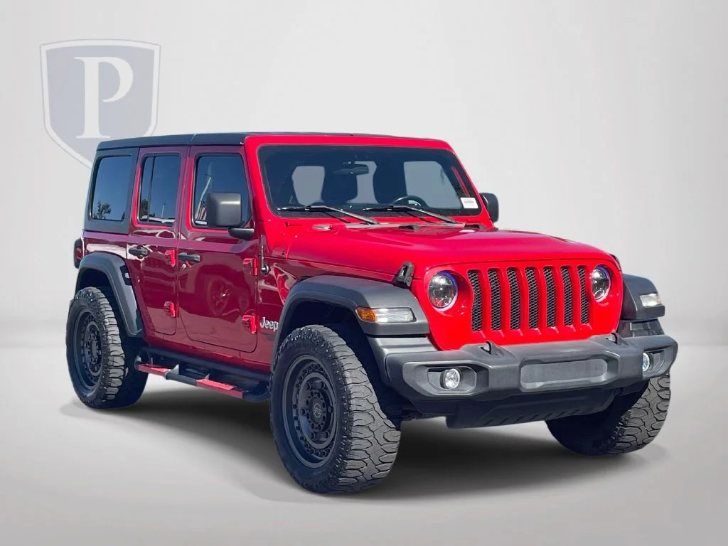 Used 2020 Red Jeep Unlimited Sport S image 2
