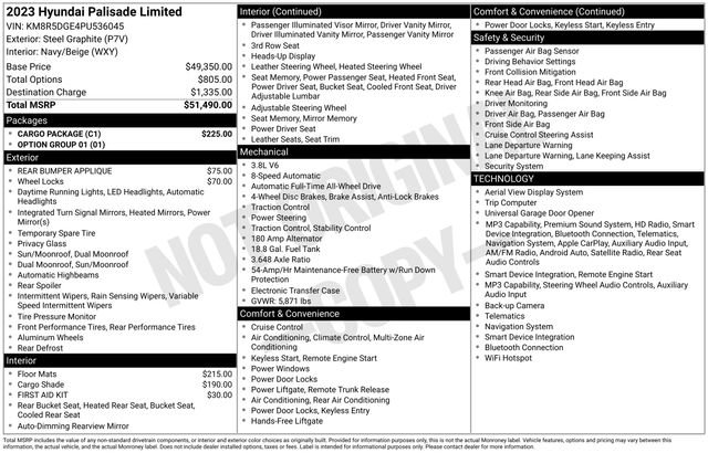 Used 2023 Gray Hyundai Limited image 29