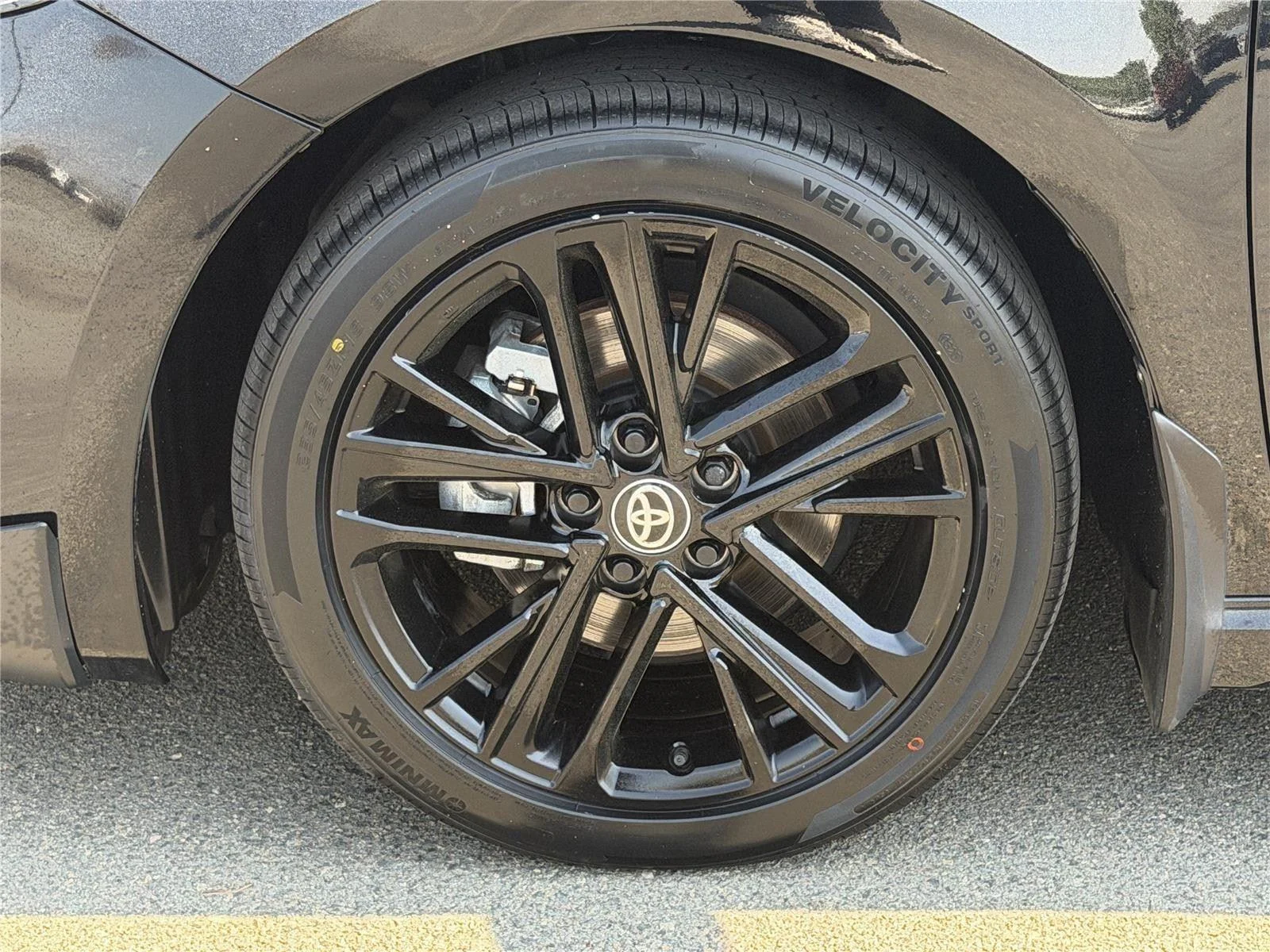 Used 2025 Midnight Black Metallic Toyota SE image 28