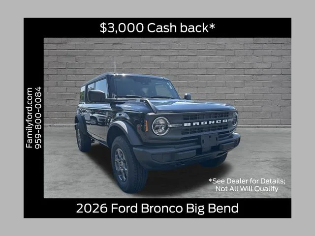 New 2026 Shadow Black Ford Big Bend® image 1