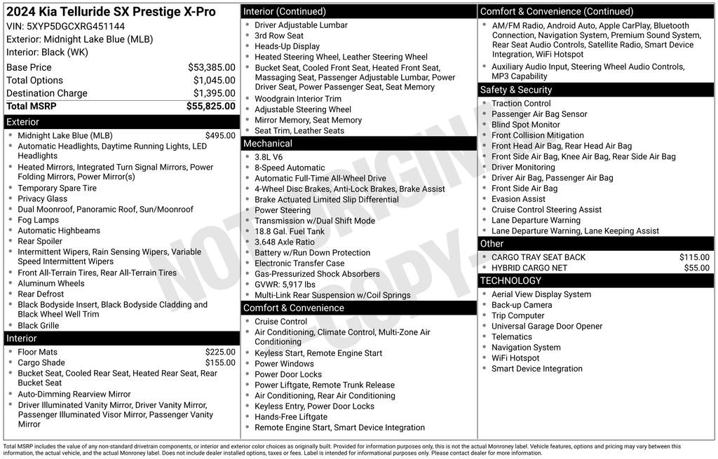 Used 2024 Black Kia SX-Prestige X-Pro image 8