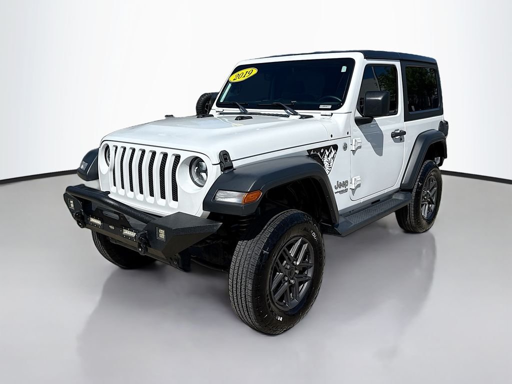 Used 2019 Bright White Clearcoat Jeep Sport S image 3